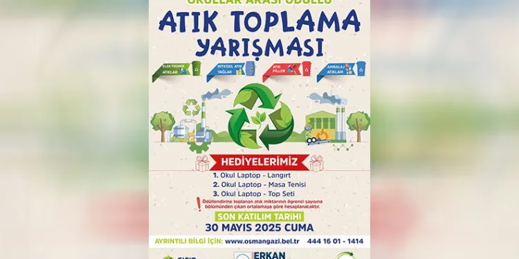 Okullar Arası Ödüllü Atık Toplama Yarışması başladı