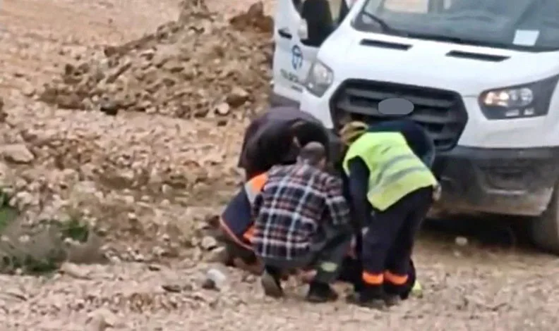 İnegöl’de doğalgaz çalışması sırasında patlama