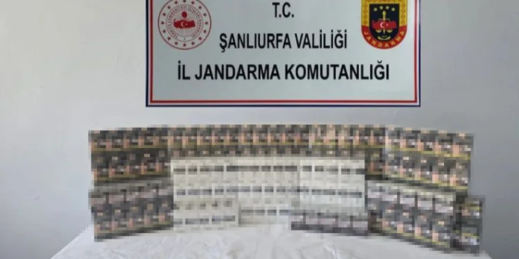 Şanlıurfa’da kaçak sigara ve tütün ele geçirildi