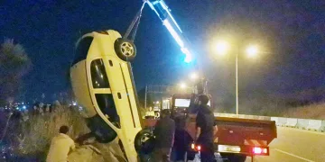 Bursa’da takla atan otomobilden yaralı kurtuldu