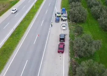 İznik’te dron destekli geçme yasağı denetimi