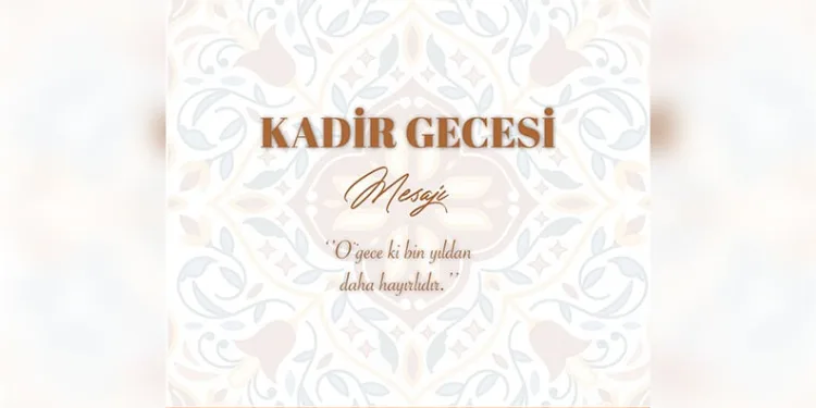 Vali Aksoy’dan Kadir Gecesi mesajı