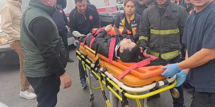 Edirne’de motosikletin çarptığı yaya yaralandı