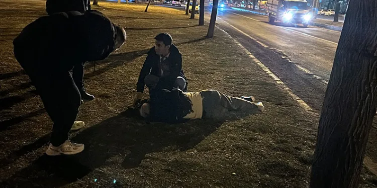 14. katın penceresine çıkan şahıs ikna sonucu indirildi