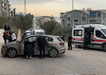 Bursa’da yangın bölgesinde güvenlik önlemi alan polise saldırı