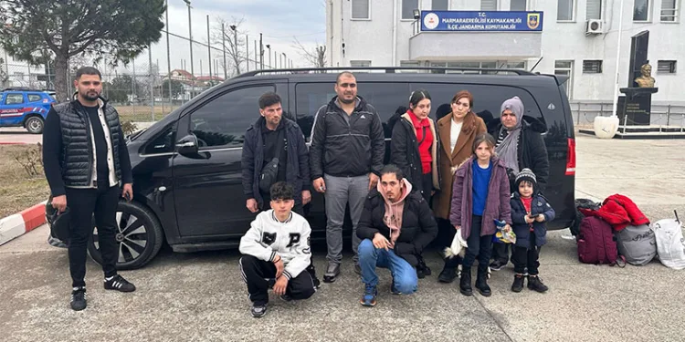Tekirdağ’da 10 düzensiz göçmen yakalandı