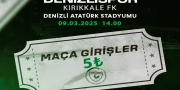 Bilet fiyatını 5 TL yapan Denizlispor’dan taraftara çağrı