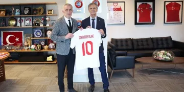 İsviçre Futbol Federasyonu Başkanı Blanc’tan Hacıosmanoğlu’na ziyaret