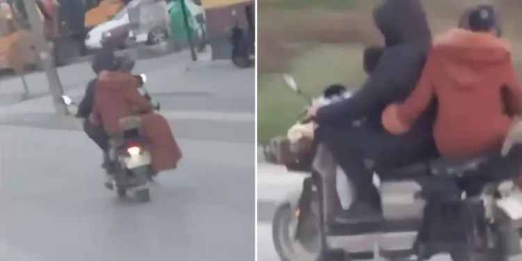 Tehlikeli yolculuk kamerada