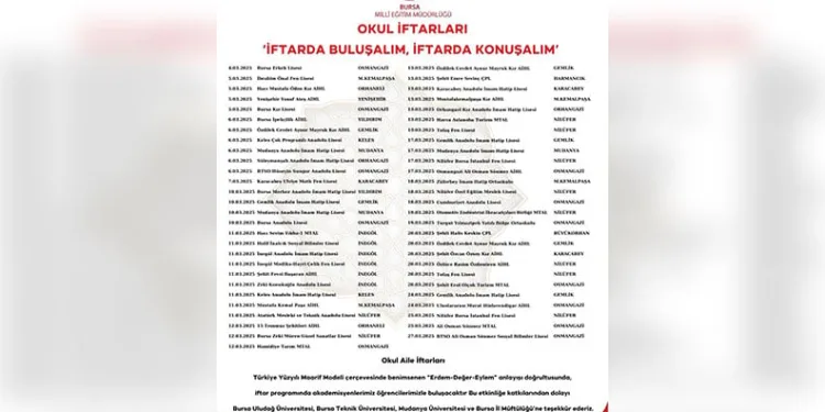 “İftarda Buluşalım, İftarda Konuşalım”