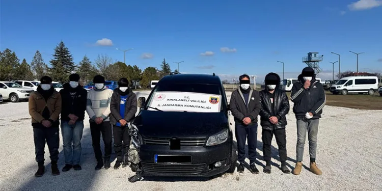 Kırklareli’nde 45 düzensiz göçmen yakalandı