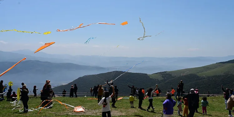 Uçurtmalar, gökyüzünü renklendirdi