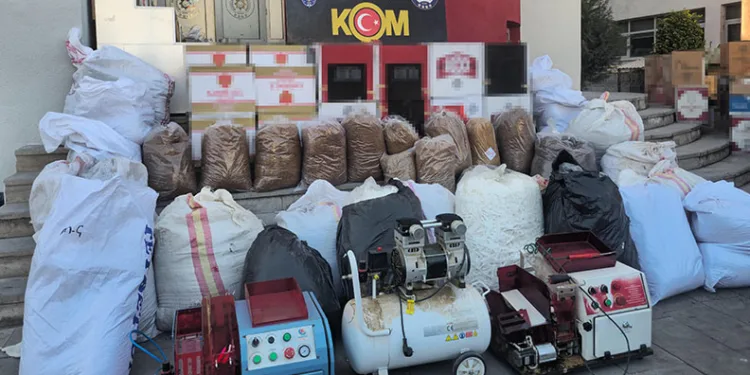 Adana’da 653 kilogram kaçak tütün ele geçirildi