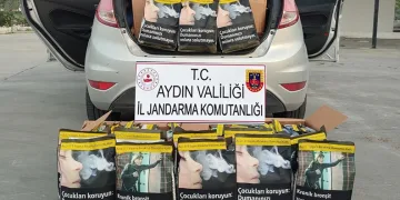 Söke’de 120 kilogram kaçak tütün ele geçirildi