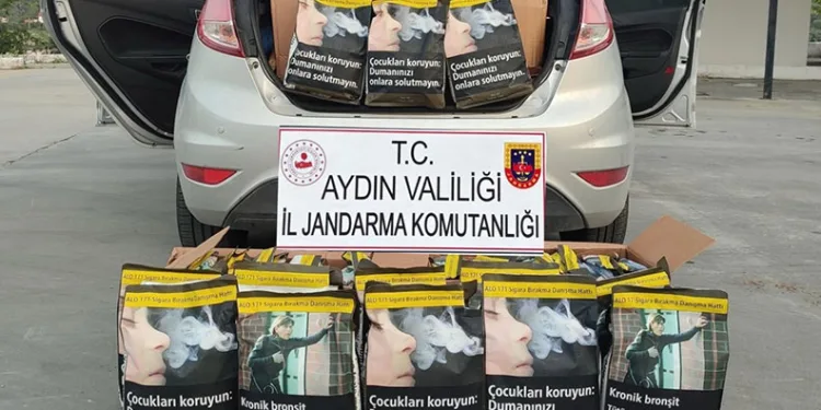 Söke’de 120 kilogram kaçak tütün ele geçirildi