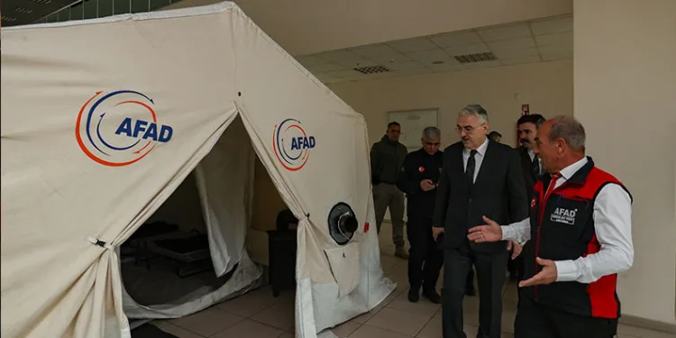 Vali Ayyıldız’dan AFAD’a ziyaret