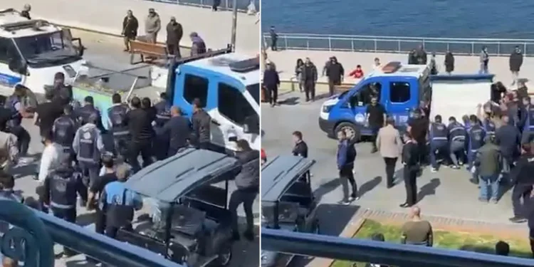 Bursa’da sahil şeridini mesken tutan seyyar satıcılara operasyon