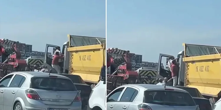 Bursa’da yol verme kavgası