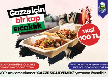 Gazze için sıcak yemek kampanyası