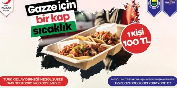 Gazze için sıcak yemek kampanyası