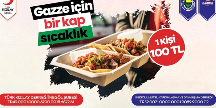 Gazze için sıcak yemek kampanyası
