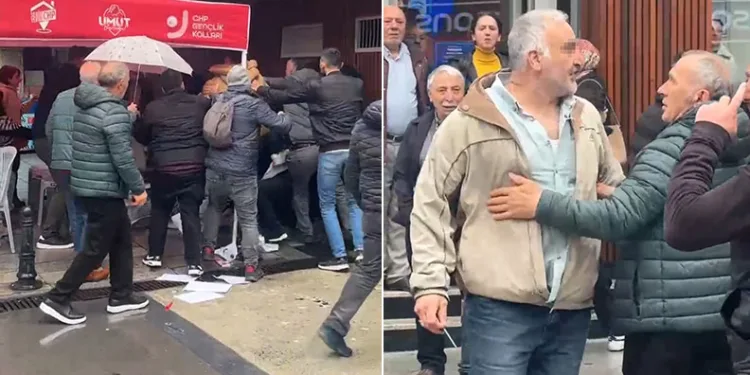 Trabzon’da CHP standına bıçaklı saldırı: 1 yaralı