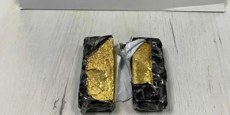 Sınırda 186 bin Euro değerinde altın yakalandı
