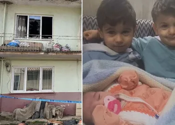 Yangında can veren kardeşler gözyaşlarıyla toprağa verildi