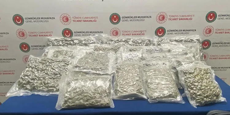 Ticaret Bakanlığı gümrük muhafaza ekipleri 182 kilogram uyuşturucuya el koydu