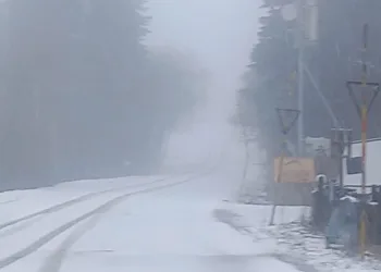 Uludağ’a nisan ayında kar yağdı