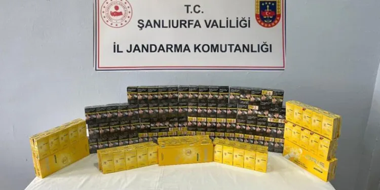 Viranşehir’de 2 bin 816 paket gümrük kaçağı sigara ele geçirildi