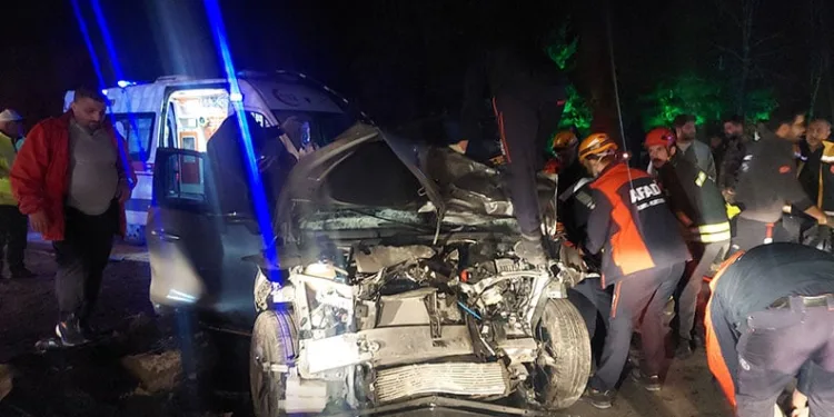 Freni tutmayan kamyonet 6 aracı biçti