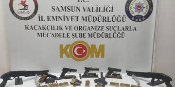 Samsun’da silah operasyonunda 2 gözaltı