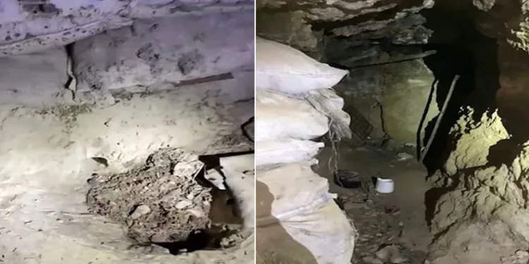 Teröristlerin kullandığı mağara kullanılamaz hale getirildi