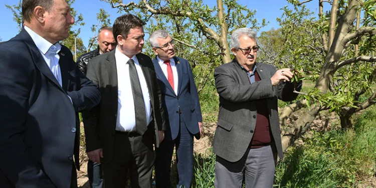Erkan Aydın zirai don mağduru çiftçileri yalnız bırakmadı