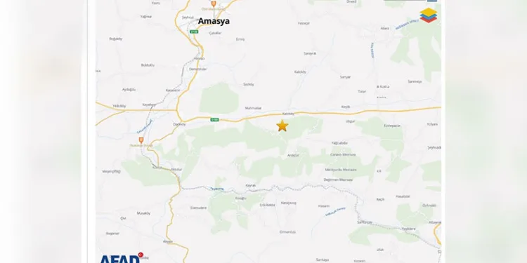 Amasya’da 3.2 büyüklüğünde deprem