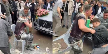 Bursa’da ketçaplı mayonezli yumurtalı damat