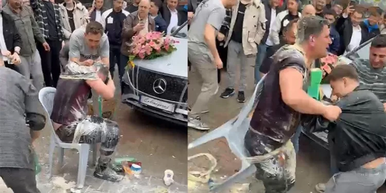Bursa’da ketçaplı mayonezli yumurtalı damat