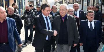 Erkan Aydın, Kayıhan Çarşısı esnafı ile buluştu