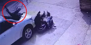 Bursa’da motosiklet sürücüsü kaza yaptı