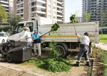 Nilüfer’in parklarında bahar temizliği