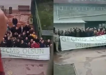 Arkadaşlarına Pankartla Moral Verdiler