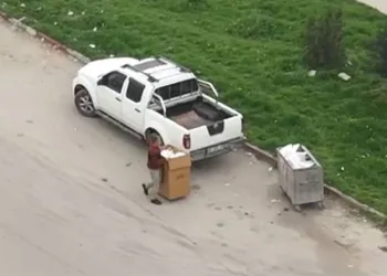 Bursa’da dron ile tespit ettiler çevreyi kirletenlere ceza yağdırdılar