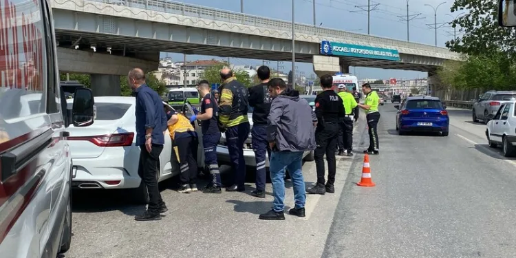 Aracının içine giren yılanı böyle uğurladı: “Bir daha gelme arkadaşım”