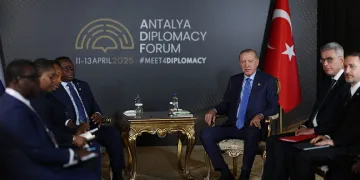 Cumhurbaşkanı Erdoğan, Sierra Leone Cumhurbaşkanı Bio ile görüştü