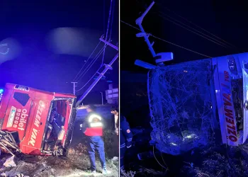 Van’da yolcu otobüsü kazası: 33 yaralı