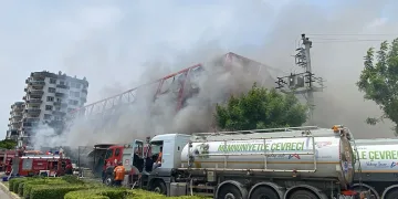 Mersin’deki fabrika yangını kontrol altına alındı