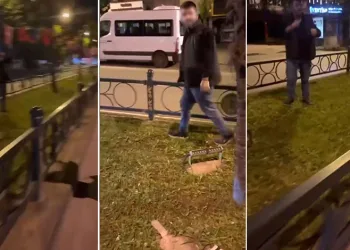 Bursa’da Türk bayrağını yakmaya çalışan şahıs yakalandı