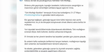 Emine Erdoğan’dan Türk Mutfağı Haftası paylaşımı