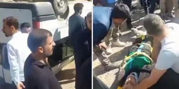 Öğrenci servisi takla attı: 13 yaralı